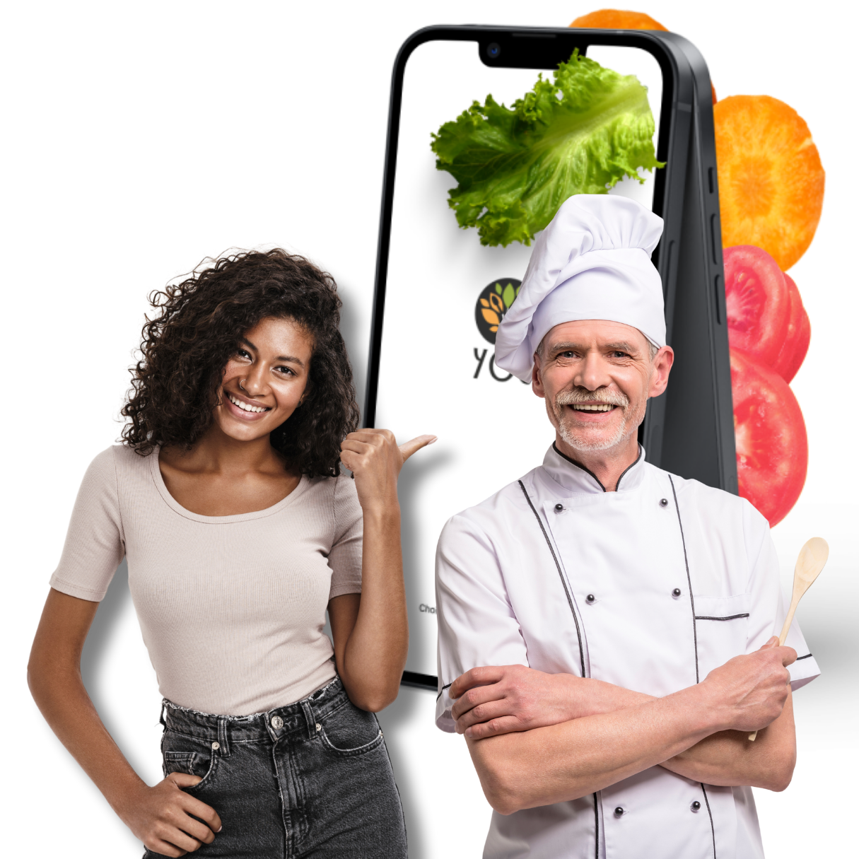 Image de fond d'une ou plusieurs personnes avec l'application